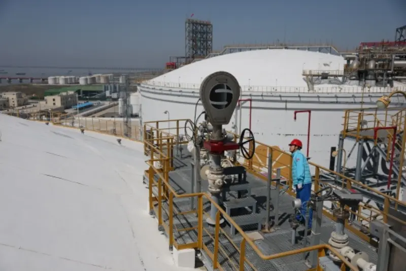 Ang LNG receiving terminal ay naghatid ng mahigit 100 bilyong metro kubiko ng natural gas sa ibang bansa