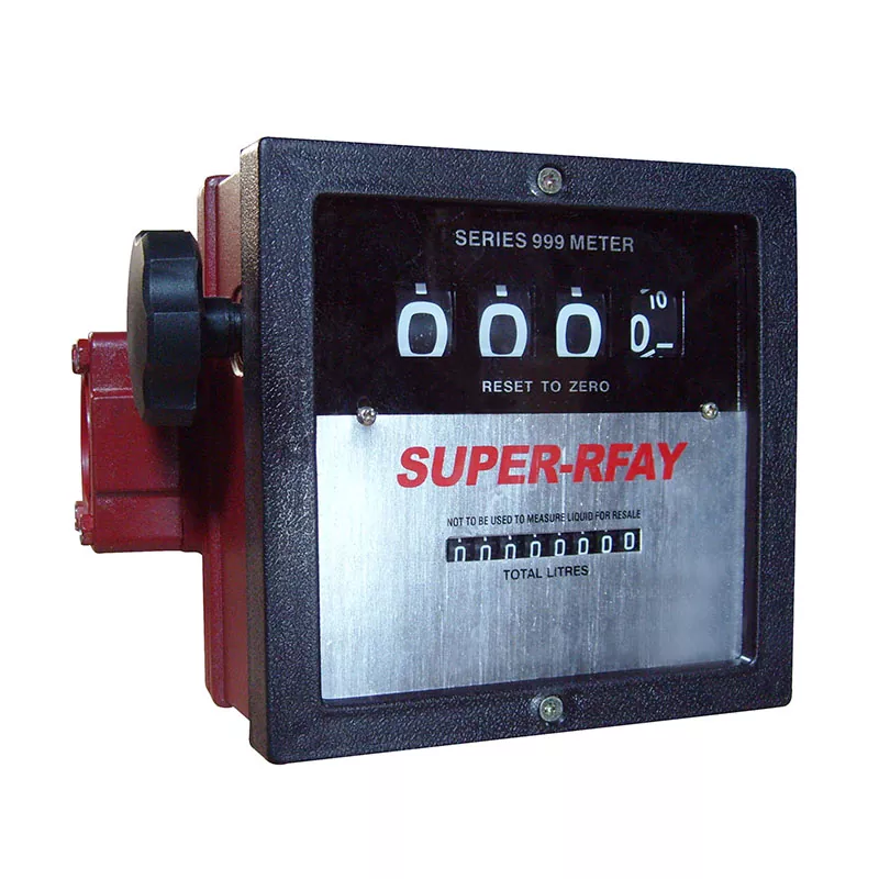 Oval gear mechanical flow meter